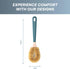 Easy Gleam | Scrub Cleaning Brushes - Hard Scrubber for Cast Iron Cookware - Durable Material with Natural Hard Sisal Bristles - Versatile for Hou...