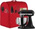 Stand Mixer Cover compatible with Kitchenaid Mixer, Fits All Tilt Head & Bowl Lift Models with 3 Organizer Bag for Accessories. (Red, For Bowl Lif...
