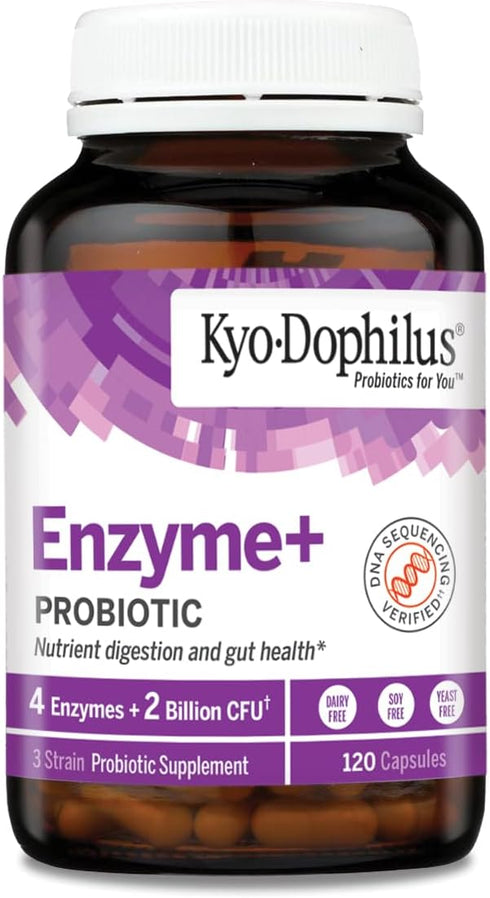 Kyo-Dophilus Probiotic Plus Enzymes, 120 Capsules...