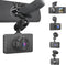S70 Dash Cam Mount, Mirror Dash Camera Mount Holder with 6pcs Joints for Rove APEMAN CHORTAU Roav Nexar iiwey YI Z-Edge Old Shark KDLINKS Crosstou...