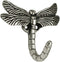 Franklin Brass Dragonfly (1-Pack) Single Wall Hooks 1-Prong Coat/Hat Antique Pewter Hooks for Hanging Wall Mount Hanger Clothes, Purse, Bag, Towel...