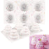 Sakolla Mini Cake Silicone Molds - 3-tiered Little Cake Baking Pans for Making Cakes, Pudding, Jelly, Chocolate, and Desserts (Set of 2)...