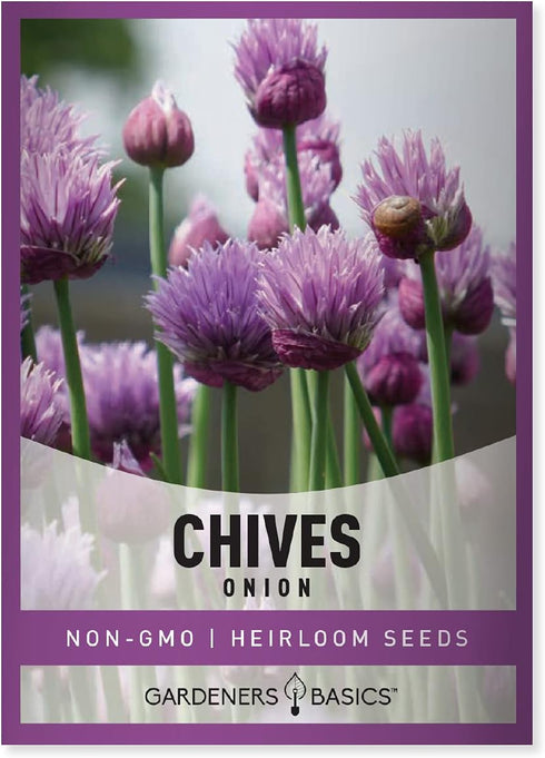 Chive Seeds for Planting is A Heirloom, Non-GMO Herb Variety- Chive Common Onion Herb Seeds Great for Indoor and Outdoor Gardening by Gardeners Ba...