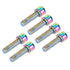6Pcs M5x25mm Water Bottle Cages Screw Bolt Alloy Bike Bottle Bracket Storage Rack Bolt Accessory(Colorful)...