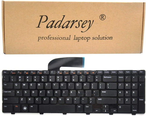 Padarsey eplacement Keyboard Compatible for Dell Inspiron N5110 M5110 series Black US Layout, Compatible with part number MP-10K73US-442 4DFCJ 04D...