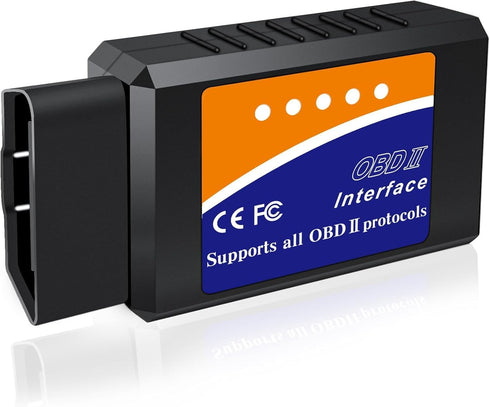 OBD2 Bluetooth Scanner for iPhone iOS Android Windows Car Code Reader Enhanced Auto Diagnostic Scan Tool Odb2 OBDII Adapter Check Engine Light Liv...