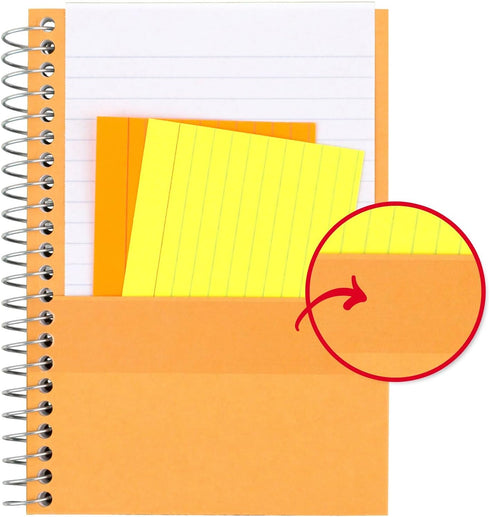 Five Star Spiral Notebook, 1 Subject, College Ruled Paper, 7" x 4-3/8", Personal Size, 80 Sheets, Purple (450048CF1-ECM)...