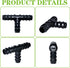 50PCS Drip Irrigation Barbed Tee Fitting Kits for 1/2 Inch Tubing 16MM OD .600" ID Barbed Tee Connectors Drip Line Connector Drip Hose Connector D...
