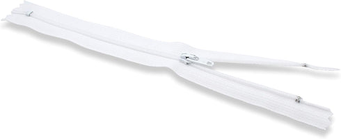 22 Inch YKK White Zippers 12 Pieces-Made in USA- For Apparel, Bags, Sewing & Craft Projects...