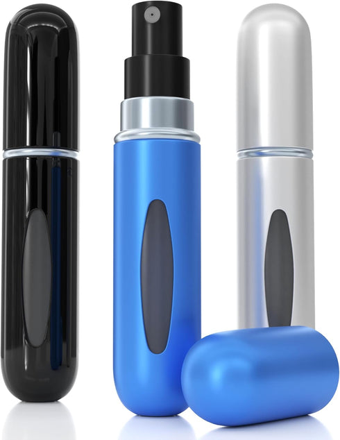 Mini Travel Perfume Bottle Refillable Perfume Atomizer Bottle Set of 3 - Portable Perfume Bottle for Outdoor and Traveling...