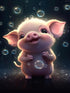BDTTUG Cute Pig Diamond Painting Kits, 5D DIY Diamond Painting Full Drill Kits, Animal Diamond Painting Kits Gem Painting Art, for Home Decor Room...