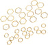 30PCS Hexagon Knitting Stitch Markers Lightweight Zinc Alloy Crochet Locking Needle Clip for DIY Sewing Weaving...