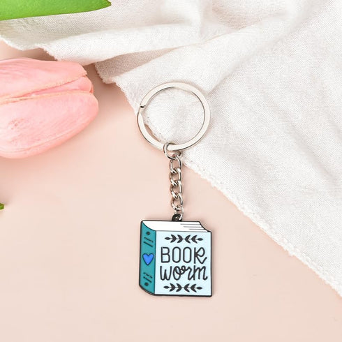 Siopue Book Lover Christmas Gifts for Men Women Bookworm Keychain for Book Club Reading Groups Birthday Gifts for Friends Girls Boys Bibliophile K...