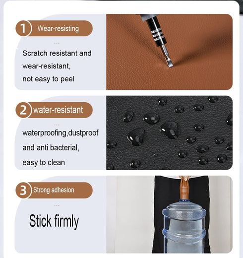 Repair Patches, 9 Pieces self-Adhesive Leather Wear-Resistant Stickers...