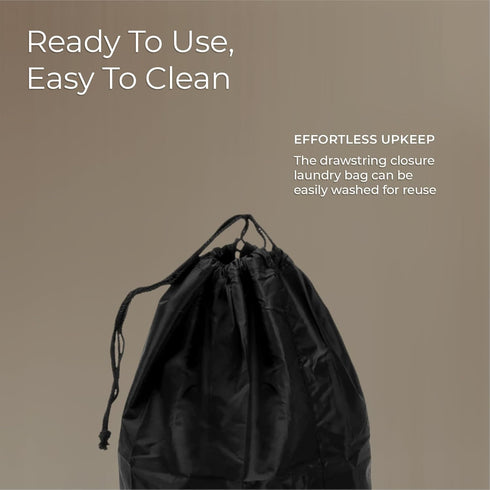 Briggs & Riley Travel Laundry Bag with Drawstring - Separate Used & Clean Clothes, Luggage & Suitcase Laundry Bag, Washable Nylon Fabric, Reusable...