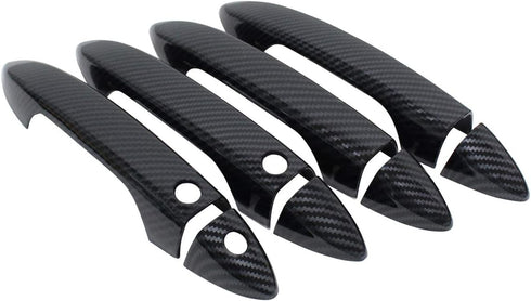 NewYall Front Rear Carbon Fiber Exterior Door Handle Covers for Honda Accord 2013-2017 Pilot 2016-2022 Ridgeline 2017-2022 Outer Outsied Left Driv...