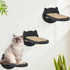 3 Pcs Cat Wall Shelves, Cat Wall Steps with Hemp Rope Covered, Cat Climbing Shelf Wall Mounted, Wooden Cat Stairs for Wall, Cat Wall Furniture for...