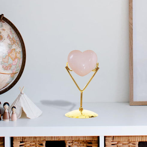 Kichvoe Metal Display Stand Holder Display Easel Stands for Gemstones Minerals Agate Slabs Plates Rock Seashell Sphere Crystal Ball Eggs Crystals ...