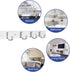 Wall Mount Coat Hook, 4 Hooks Aluminum Alloy Coat Hangers Rack Robe Hat Clothes Hook Wall Coat Rack Hooks Silver...