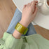 Pingyongchang Acrylic Cuff Bangle Bracelets for Women Chunky Bracelets for Women Colorful Wide Irregular Resin Wristbands Retro Wide Geometric Pla...
