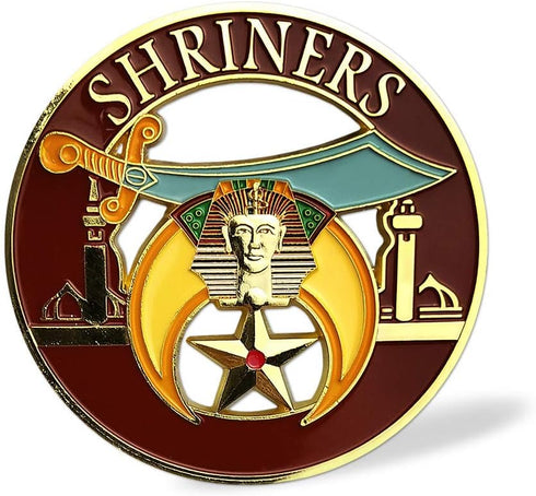 Shriner Masonic Car Emblem Mason Auto Decal...