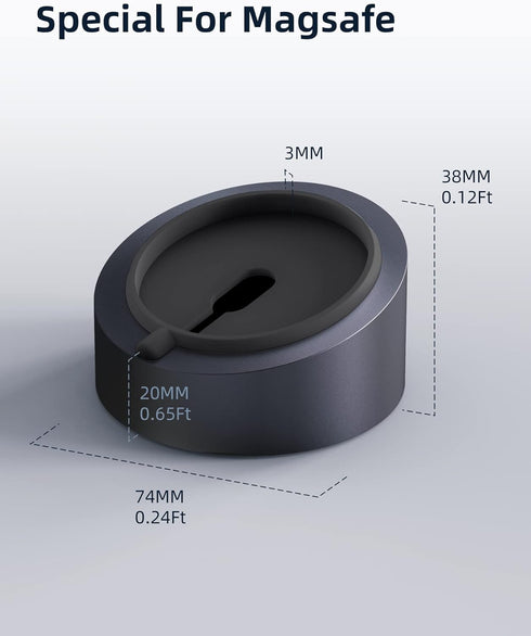 Stouchi Mag- Safe Charger Stand Wireless Charging Heavy-Duty Premium Metal Holder Mount Base Desktop Dock for iOS17 iPhone 15/14/13/12 Mag- Safe C...