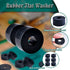 Multi Purpose Rubber Spacer 1 Inch OD x 3/8 Inch ID x 1/2 Inch Thickness, Rubber Washers 6pcs Anti Vibration Black Rubber Bushings Spacers for Scr...