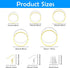 560Pcs Hoop Earrings for Jewelry Making,with 160 Round Earring Beading Hoops,200 Earring Hooks,200 Earring Backs Earring Hoops Earring Findings Ho...