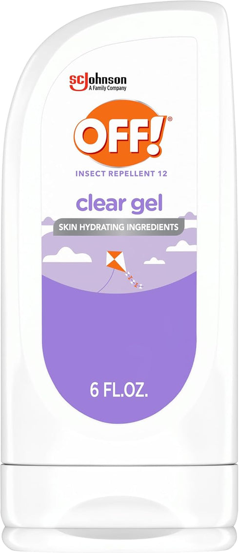 OFF! Clean Feel Insect Repellent Clear Gel with 20% Picaridin, Bug Repellent with Long Lasting Protection from Mosquitoes, Hydrating, 6 oz...