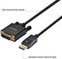 DisplayPort to DVI Cable 6ft 3-Pack, DP Display Port to DVI-D Cable Male to Male Cord Compatible with Computer, PC, Monitor, TV, Projector and Mor...
