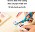 Kids Scissors, preschool 5 Inch Blunt Tip Anti-Pinch Shears, Left and Right Handed Children’ Artwork Cutter Scissors, Kindergarten Daycare Gift fo...