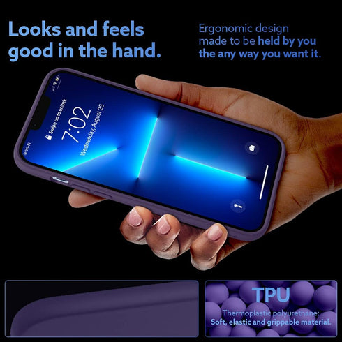 Caseology Nano Pop Silicone Case Compatible with iPhone 13 Pro Case (2021) - Light Violet...