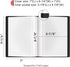 Small Binder with Sleeves, 5.5x8.5 Mini Binder with Sleeves - Presentation Books 5.5x8.5, 40-Pocket Displays 80 Half Size Pages or 5.5 x 8.5 Mini ...