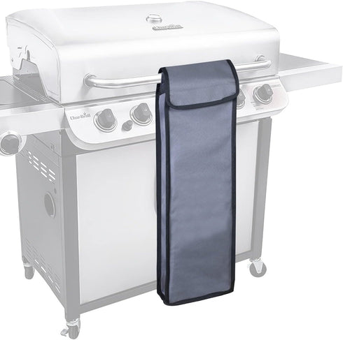 Grill Utensil Accessory Storage Bag Grey Waterproof BBQ Tool Storage Bags Grill Tools Foldable Barbecue Appliance Bracket Bag for Camping Hiking B...