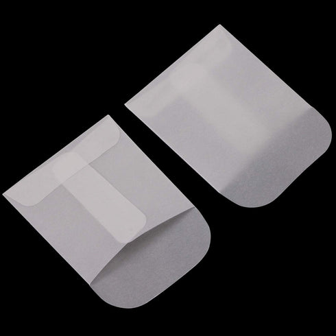 60 Pieces 6x6cm/2.36x2.36inch White Translucent Butter Paper Envelope Bag, Small Bag for Jewelry Ring Tag Photo...