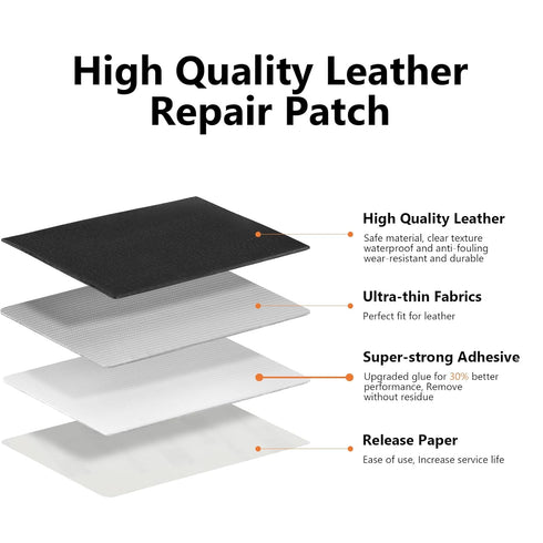 Self Adhesive Leather Repair Patch, 4 x 60 inch Leather Repair Tape, Leather Patches for Furniture, Vinyl Leather Repair Kit for Couches, Boat Sea...