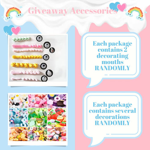 ASTRYAS Simulation Fake Whipped Cream Glue, 2PCS Decoden Cream Clay Glue Silicone Cream Adhesive Ket with 2 Plastic Decorating Mouth, Charm Craft ...