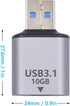 Poyiccot USB 3.1 to USB C Adapter 10Gbps, USB C to USB Adapter 3.1 Gen 2, (1PACK) USB C Female to USB Male Adapter Double-Sided SuperSpeed Data Sy...