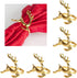 6Pcs Deer Napkin Rings Gold Napkin Rings Elk Chic Napkin Ring Holder for Christmas, Thanksgiving, Holiday Family Gatherings, Dinner Parties, Easte...