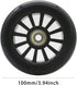 Z-FIRST 100mm Scooter Wheels - 100mm Pro Kick Scooter Wheels Replacement Pair-Plastic Core 100mm Scooter Wheels for Razor Fuzion Scooters (2)...