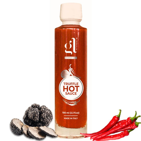 Truffle Hot Sauce 100 ml (3.4 ounces), Gourmet Hot Sauce with Chili Peppers & Black Summer Truffle, truffle zest by GL Truffle Gourmet Line, Produ...