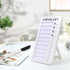 Dry Erase Chore Chart, Standable Whiteboard Checklist Board, Chore Chart for Kids Routine Chart with a Pen (Standable)...