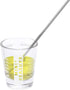 Kolder Mini Measure Heavy Glass, 20-Incremental Measurements Multi-Purpose Liquid and Dry Measuring Shot Glass, White...