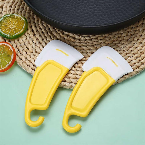 6Pcs Oil-Proof Silicone Pan Scraper Cleaning Scraper Silicone Pan Scraper Dish Cleaning Spatula Bowl Scraper Dish Scraper Non Stick Kitchen Scrape...