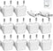 12 Pack European Plug Adapter, US to Europe Plug Adapter, European Adapter Type C Plug Adapter, Travel Adapter Europe, European Outlet Wall Plug A...