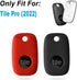 Geiomoo Silicone Case for Tile Pro 2022 Tracker, Soft Flexible Scratch Resistant Cover with Carabiner (2 Pack Red+Black)...
