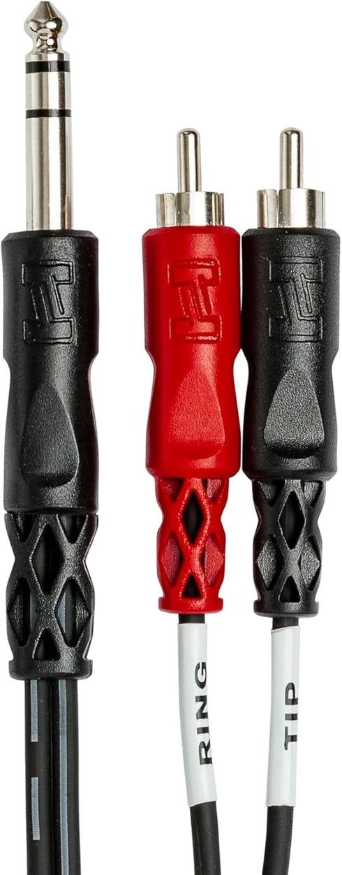 Hosa TRS-203 Insert Cable 1/4 Inches TRS to Dual RCA - 9 Feet...