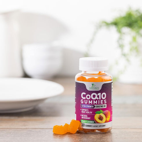 CoQ10 100mg Gummies - Coenzyme Q10 Supplement, CoQ10 Gummies Antioxidant for Heart Health Support & Energy Production, High Absorption Coenzyme Q1...