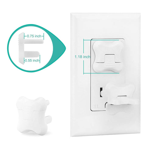Outlet Covers Babepai 38-Pack White Baby Proof Electrical Protector Safety Improved Baby Safety Plug Covers...