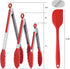 Kitchen Tongs for Cooking Locking Silicone Tongs,Buffet Tongs,Stainless Steel Serving Tongs,7,9 and 12 In Locking Food Tong with Silicon Tips Sili...